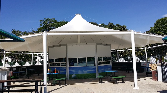 Royal Brunei Jerudong Park landscape membrane canopy